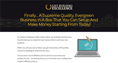 Desktop Screenshot of listbuildingexcellence.com